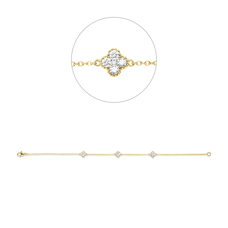 Modern Woman Armband Gelbgold - 5G842