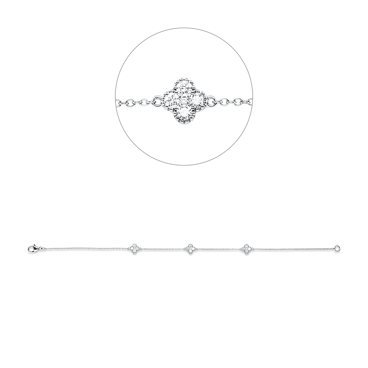 Modern Woman Armband Weissgold - 5G842