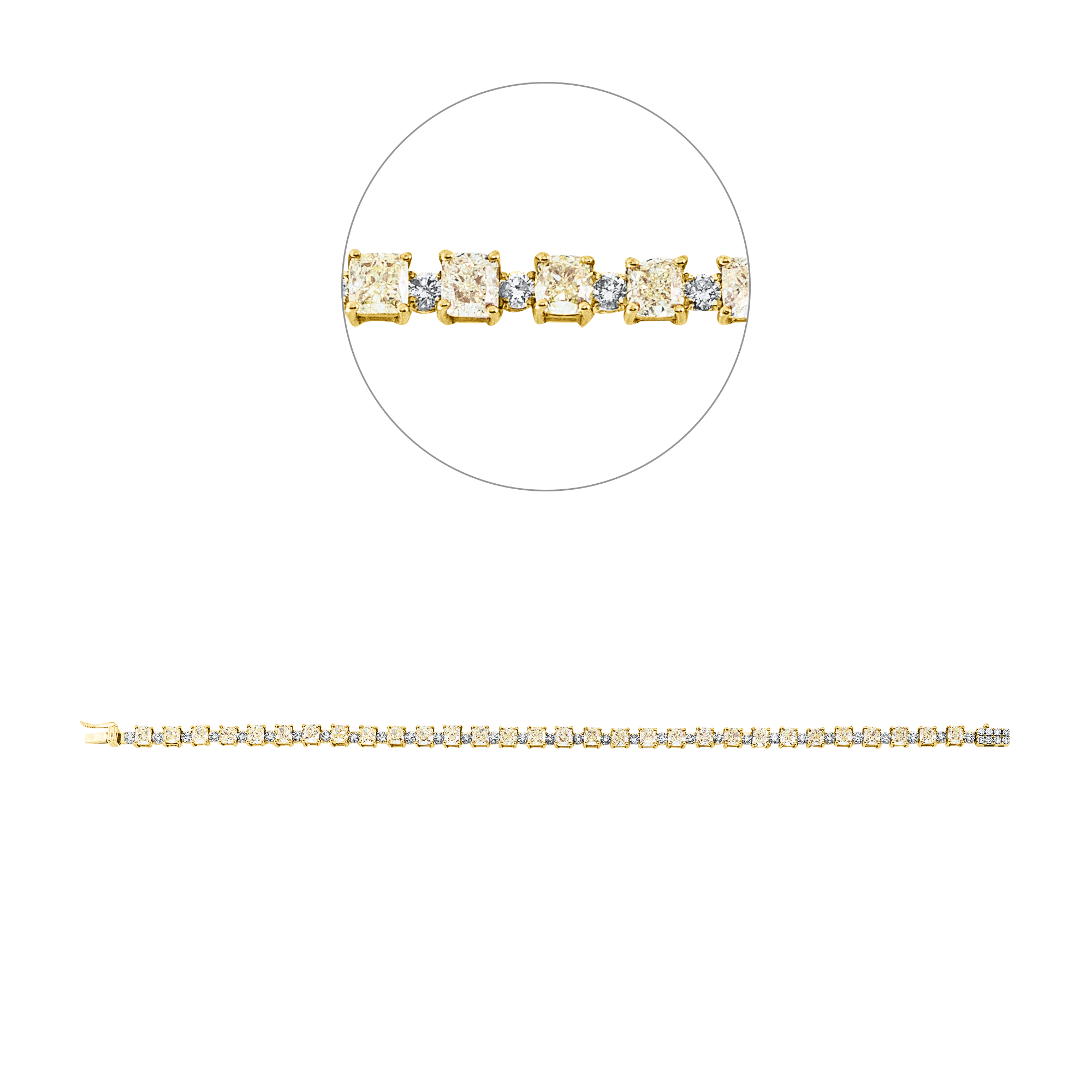 Armband Gelbgold/Weißgold - 5E899