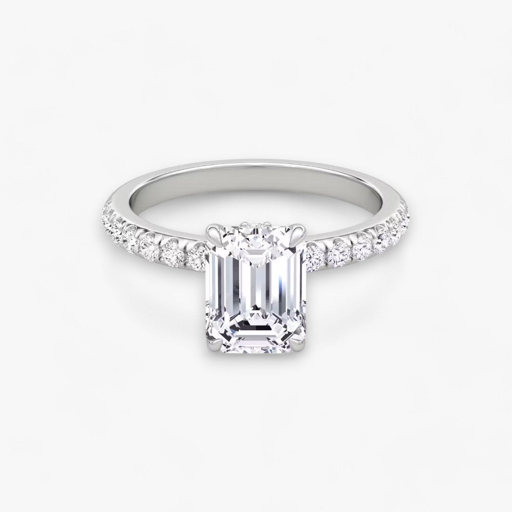 JOIE (Emerald Weissgold mit Pave LABGROWN)