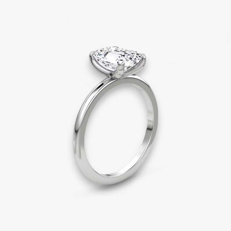 VITRA (Emerald White Gold without Pave LABGROWN)
