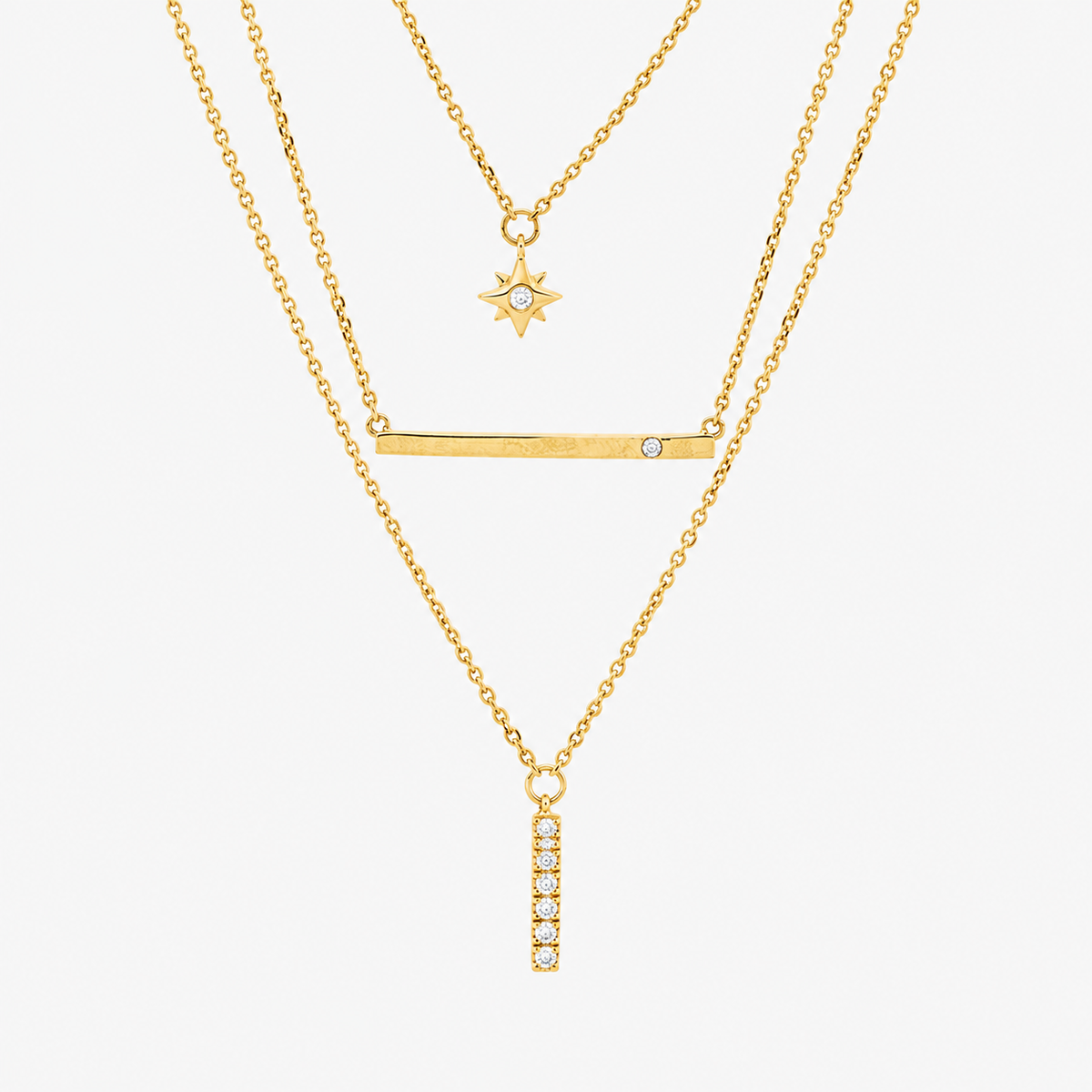 TRIO Collier (Gelbgold - 4P262)