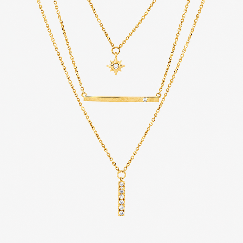 TRIO Collier (Gelbgold - 4P262)