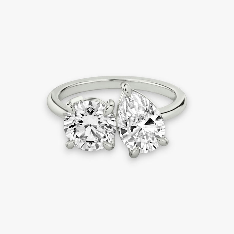CHARME (Round+ Drop Platinum without Pavé LABGROWN)