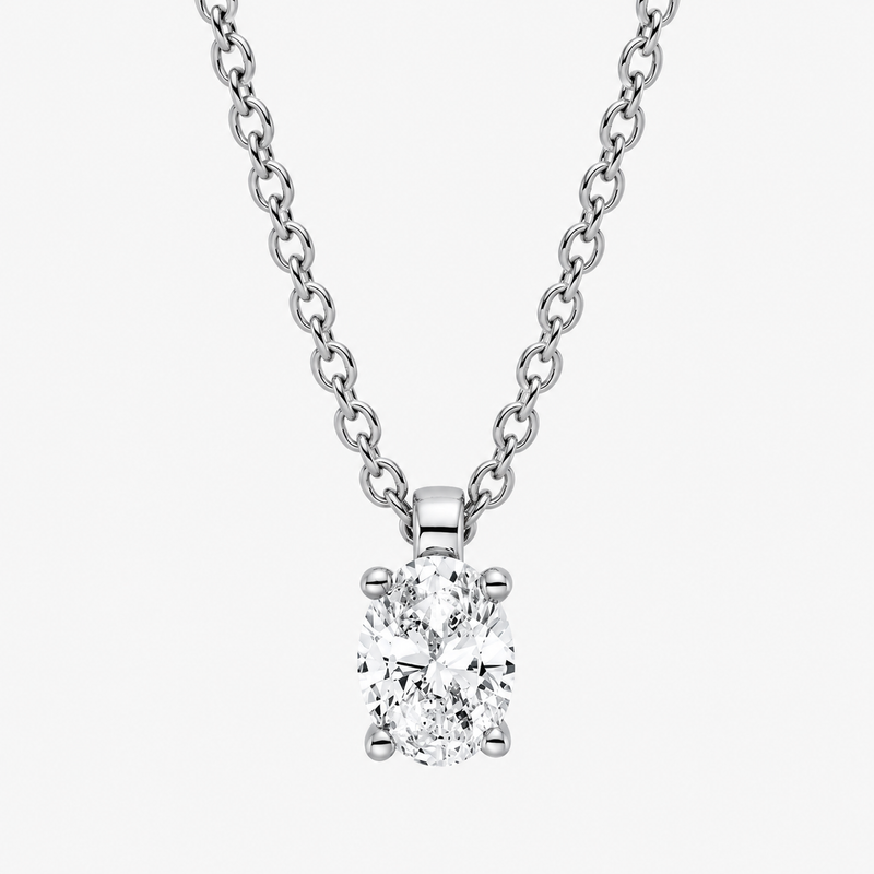 KRAPPE Collier (Weissgold - 4P086)
