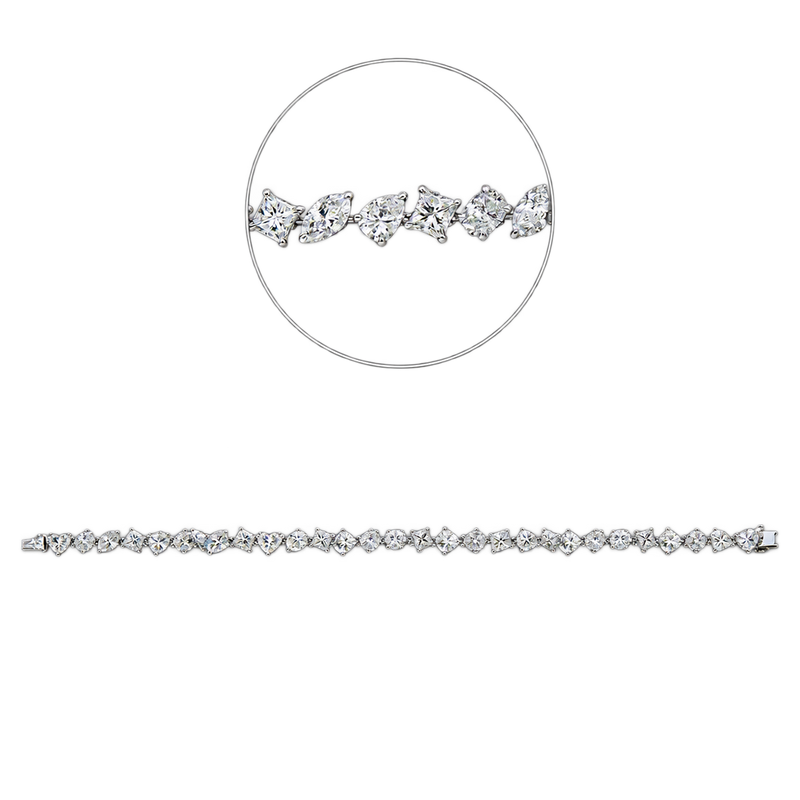 Armband PÉTALE in Weißgold – Produktansicht | NÓIR Diamonds