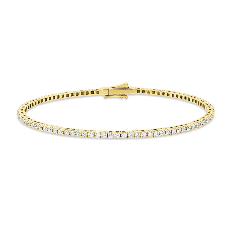 Tennisarmband Armreif Gelbgold - 6B402