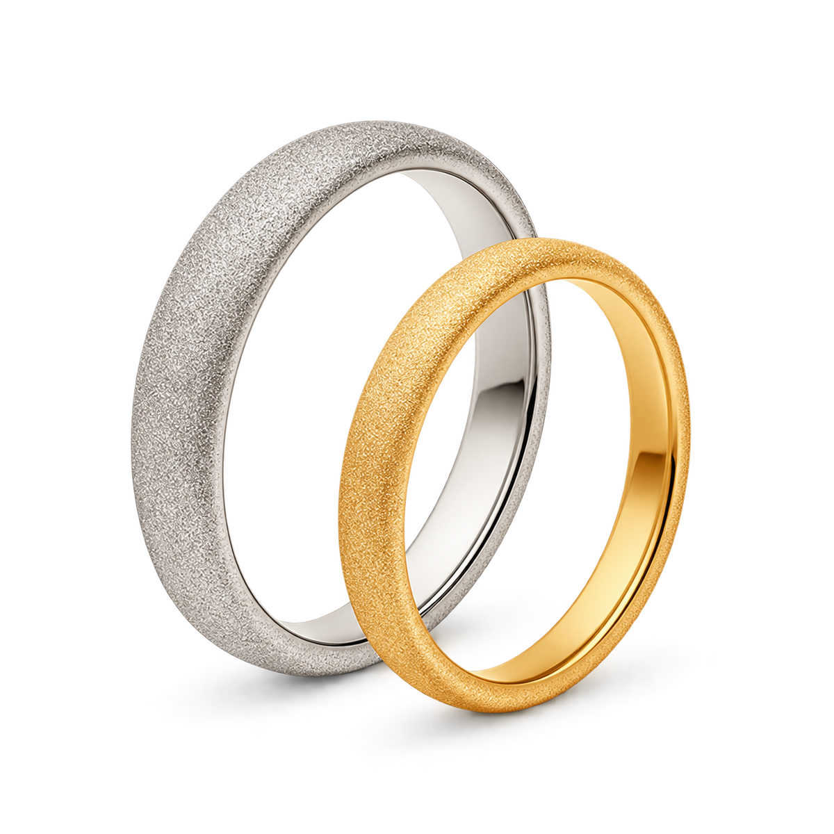 Manufaktur Trauringe Weissgold I Loma & Lousia – Produktansicht | NÓIR Diamonds