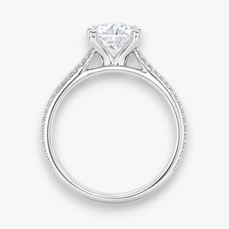ÉCLAT (Rund Weissgold mit Pave LABGROWN)