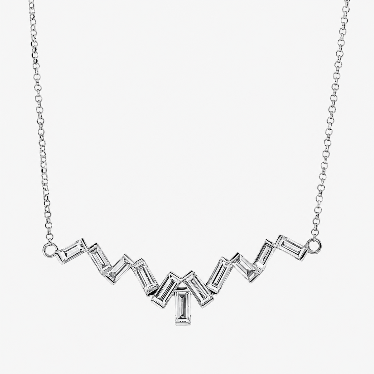CROWN Collier (Weissgold - 4N588)