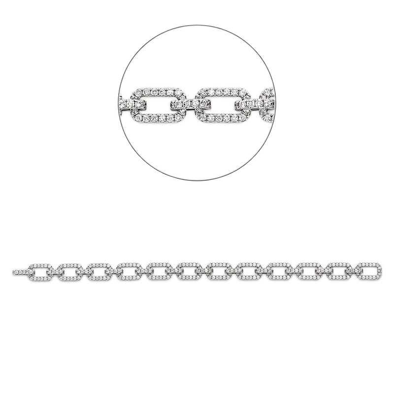 Armband MAILLON in Weißgold – Produktansicht | NÓIR Diamonds
