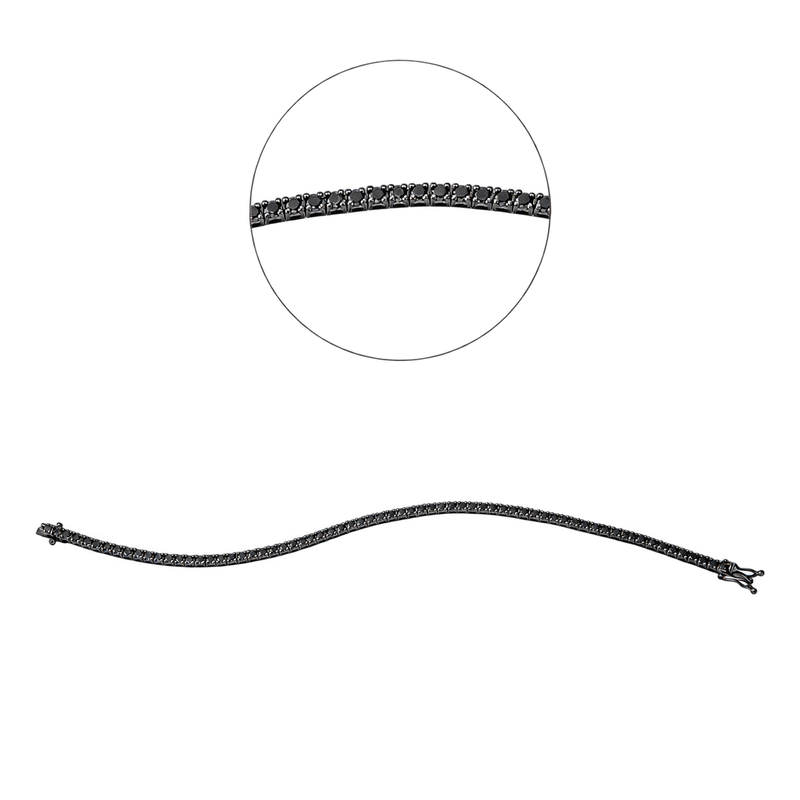 Tennisarmband RIVIÈRE Noir in Weißgold – Produktansicht | NÓIR Diamonds