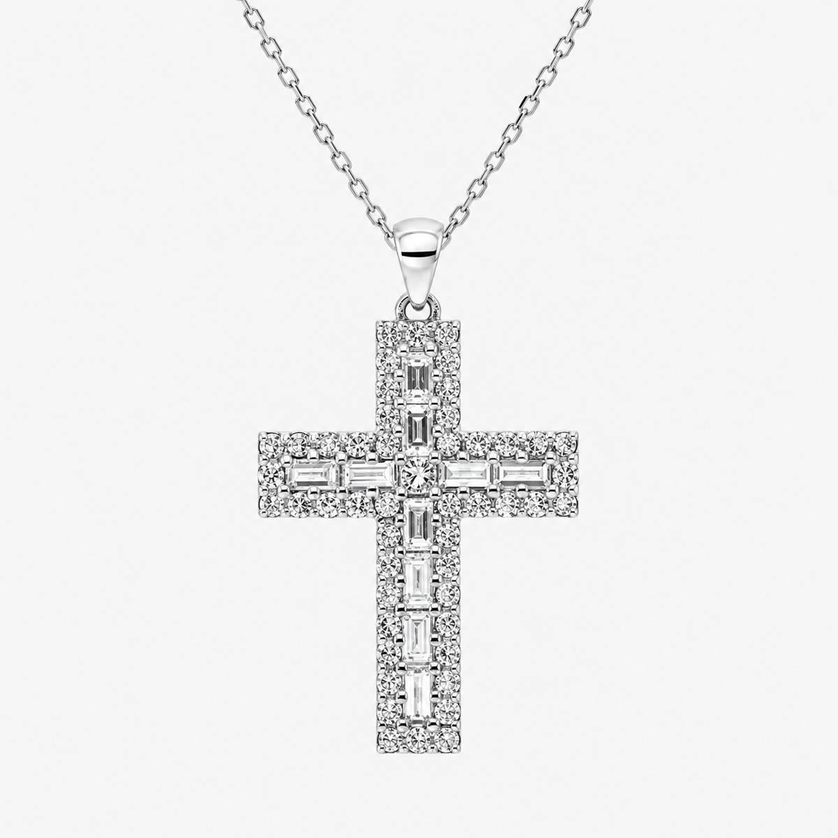 CRUX Collier (Weissgold - 4Q286)