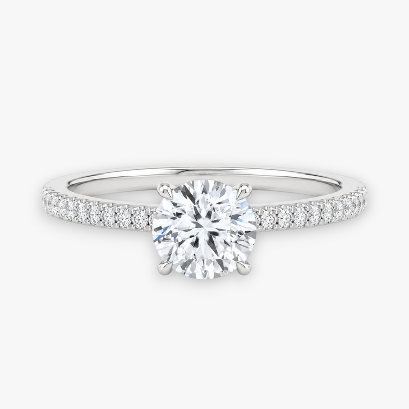 ÉCLAT (Rund Weissgold mit Pave LABGROWN)