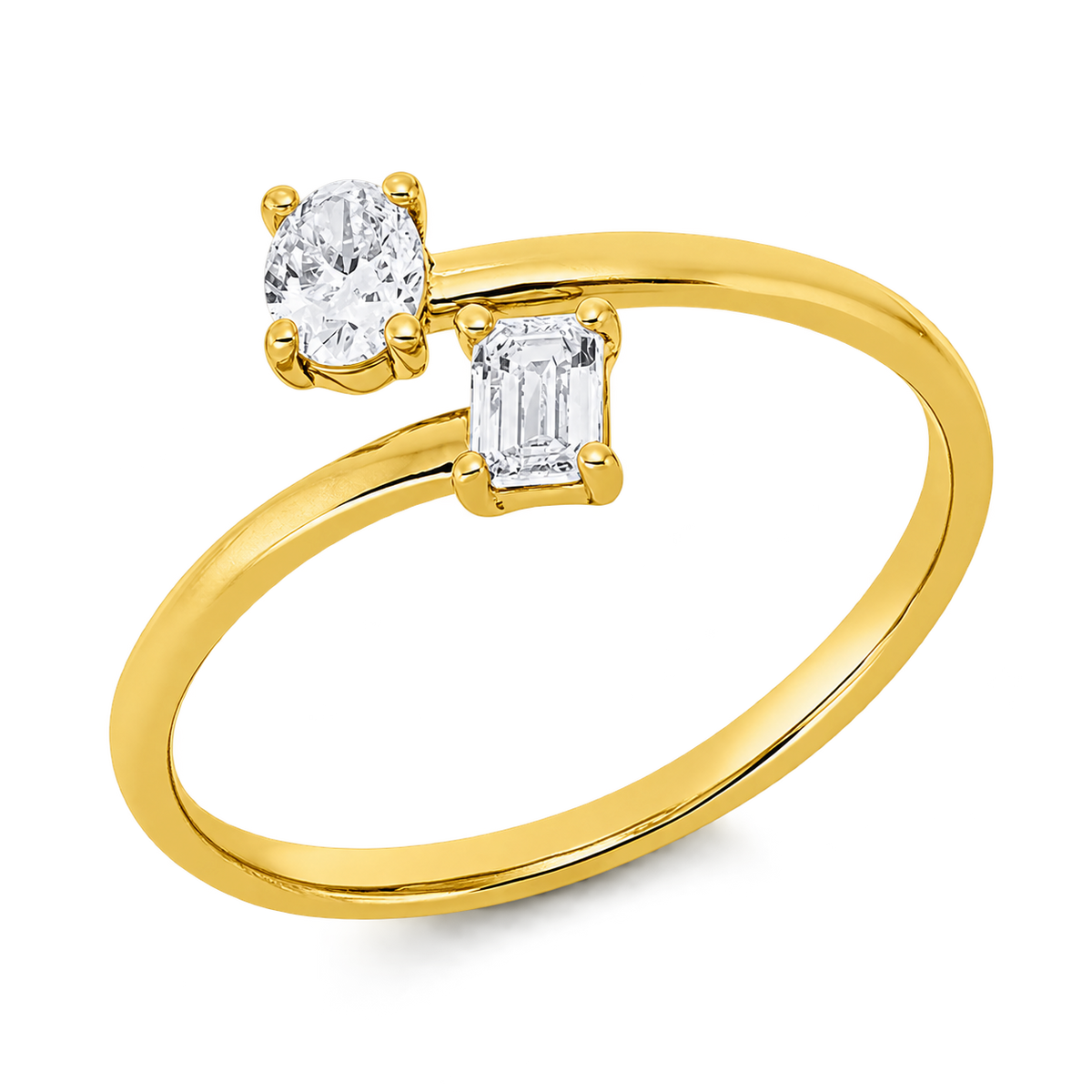 Diamantring Diamant Ring in Gelbgold – Produktansicht | NÓIR Diamonds