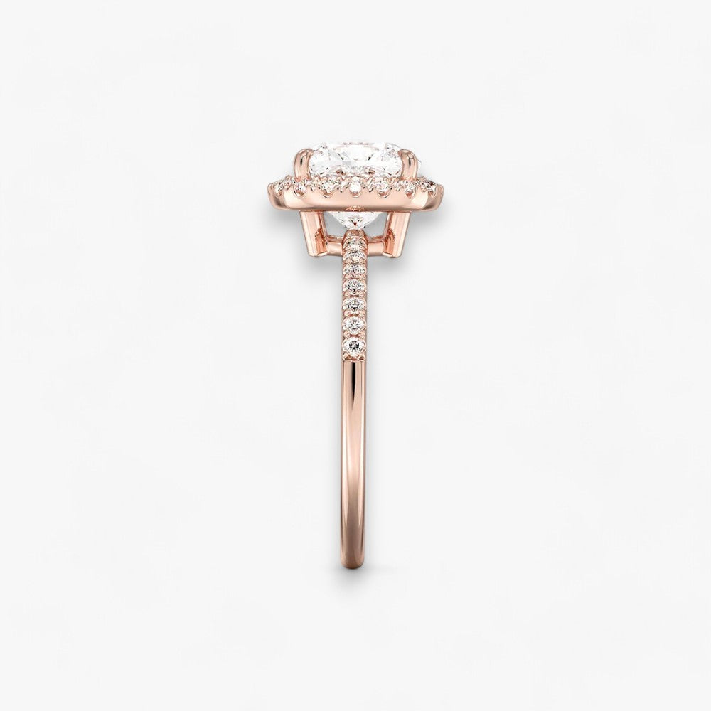 PRESTIGE (Cushion natürlicher Diamant Rosegold)