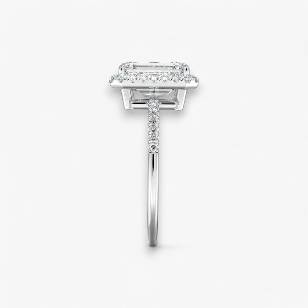 PRESTIGE (Emerald natürlicher Diamant Weissgold)