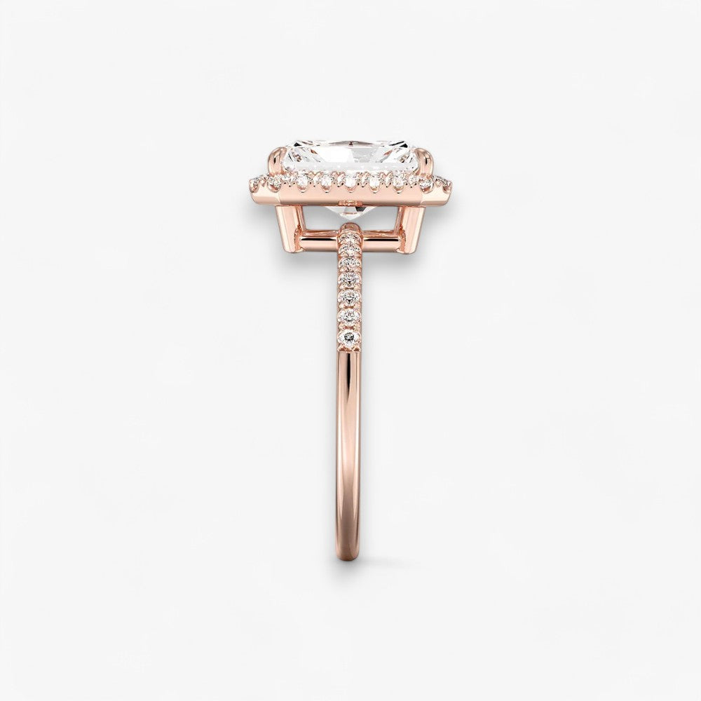 PRESTIGE (Radiant natürlicher Diamant Rosegold)