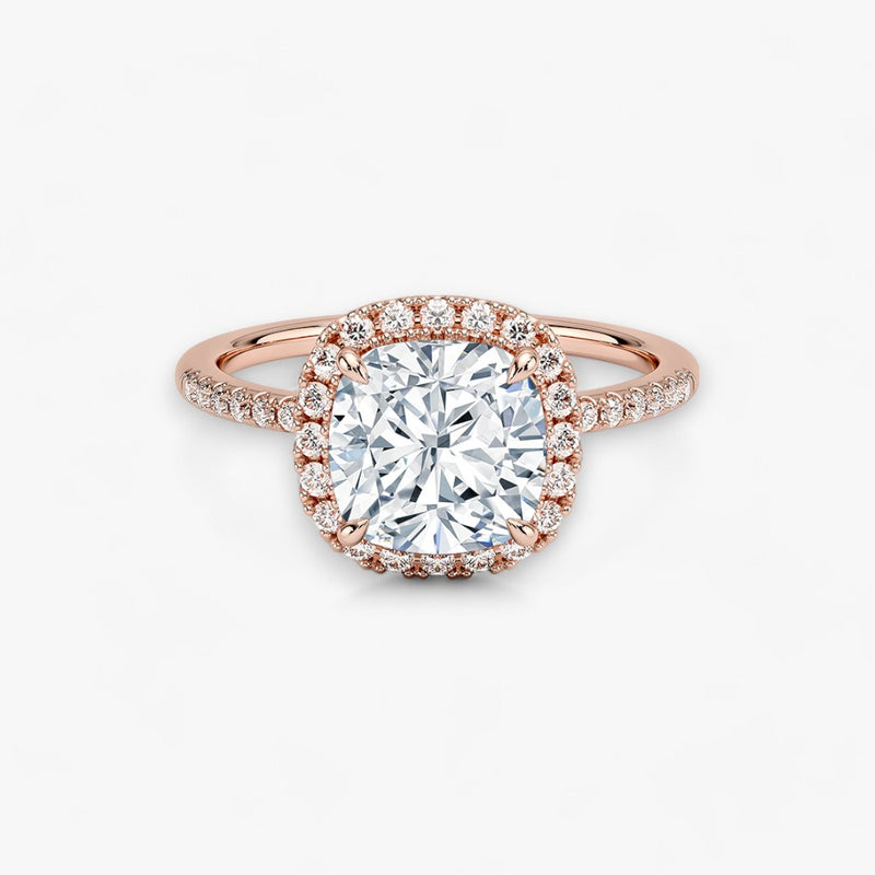 PRESTIGE (Cushion Rose Gold LABGROWN)
