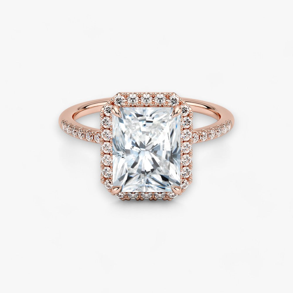 PRESTIGE (Radiant natürlicher Diamant Rosegold)