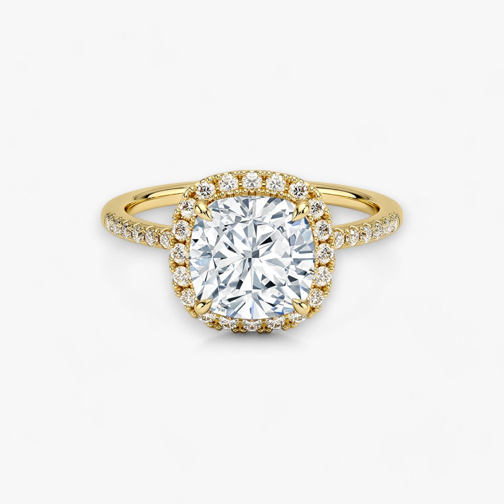 PRESTIGE (Cushion Gelbgold LABGROWN)