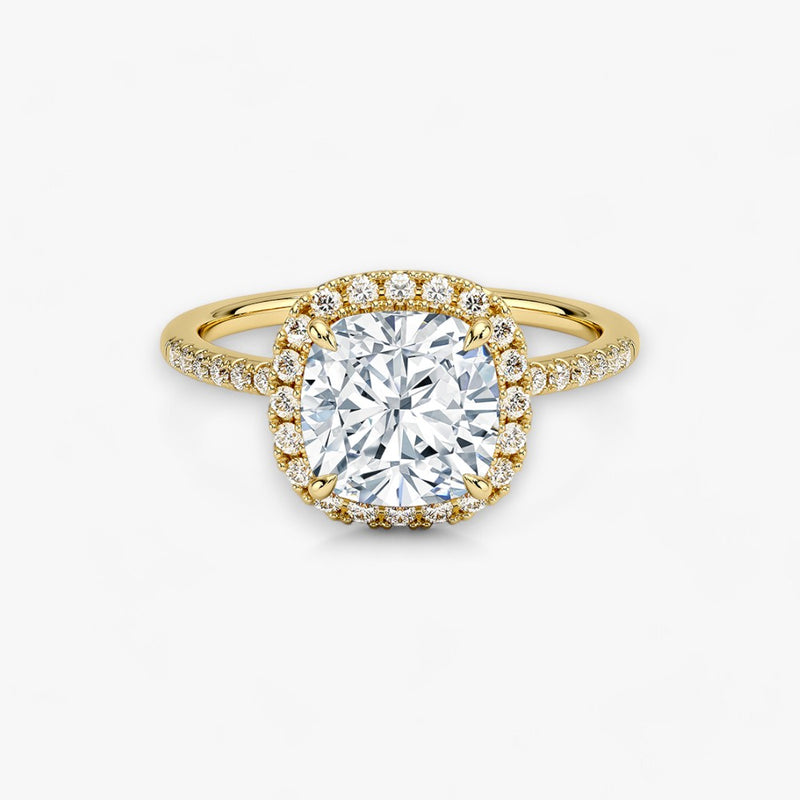 PRESTIGE (Cushion natural diamond yellow gold)