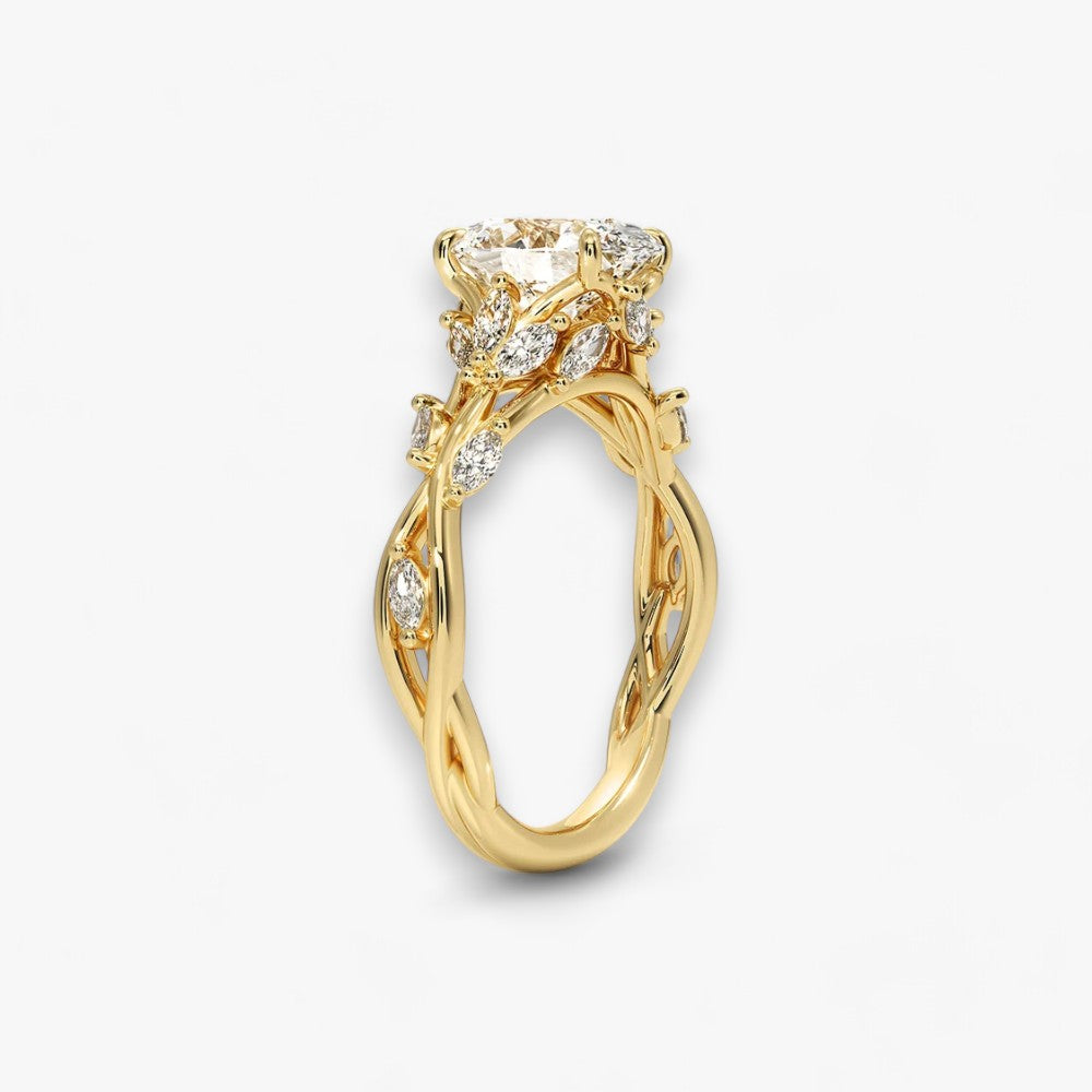 FLEUR (Oval Gelbgold)