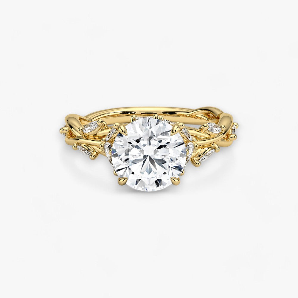 FLEUR (Rund Gelbgold)