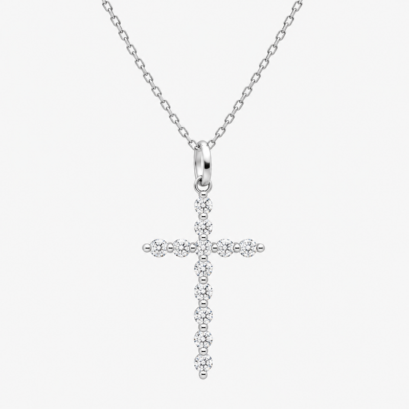 CRUX Collier (Weissgold - 4Q302)