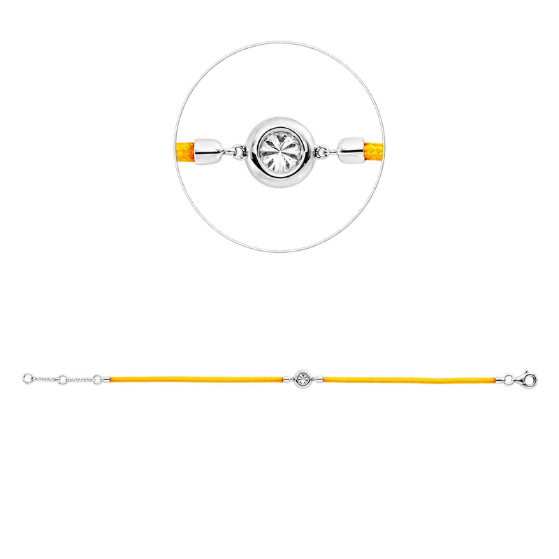 Armband AURA in Weißgold – Produktansicht | NÓIR Diamonds
