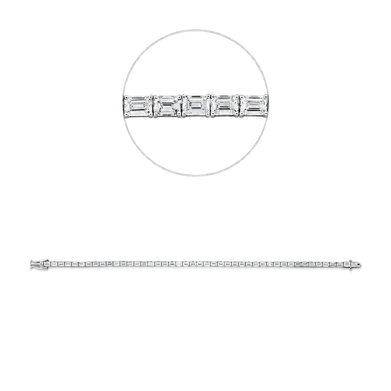 Tennisarmband RIVIÈRE Carré in Weißgold – Produktansicht | NÓIR Diamonds