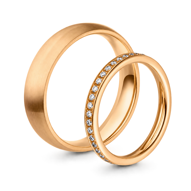 Manufaktur Trauringe Apricotgold  I Arezzo & Monteben