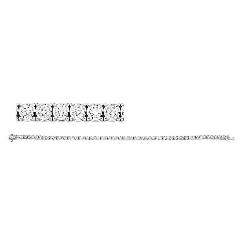 Tennisarmband RIVIÈRE Carré in Weißgold – Produktansicht | NÓIR Diamonds