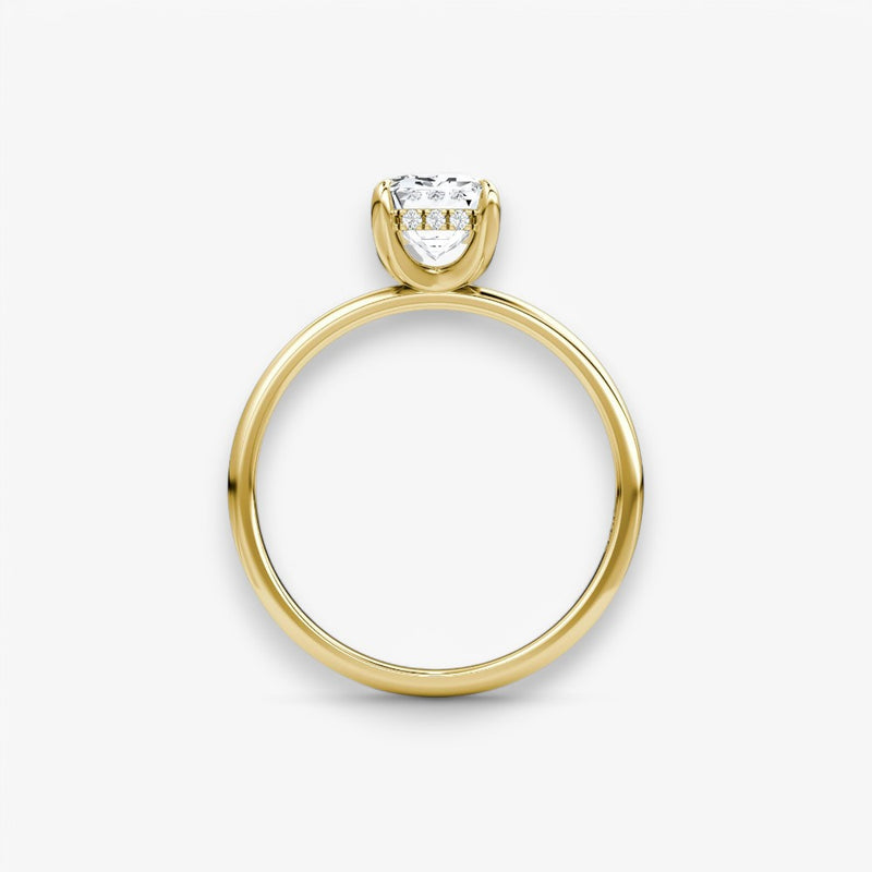 AMOUR (Emerald Yellow Gold without Pave LABGROWN)