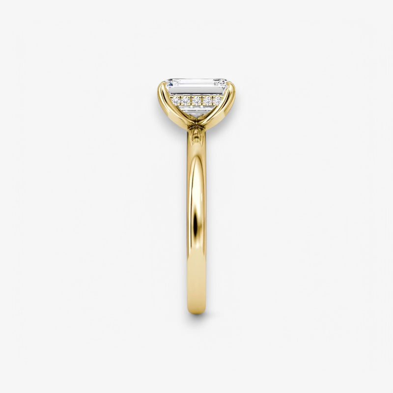 AMOUR (Emerald Yellow Gold without Pave LABGROWN)