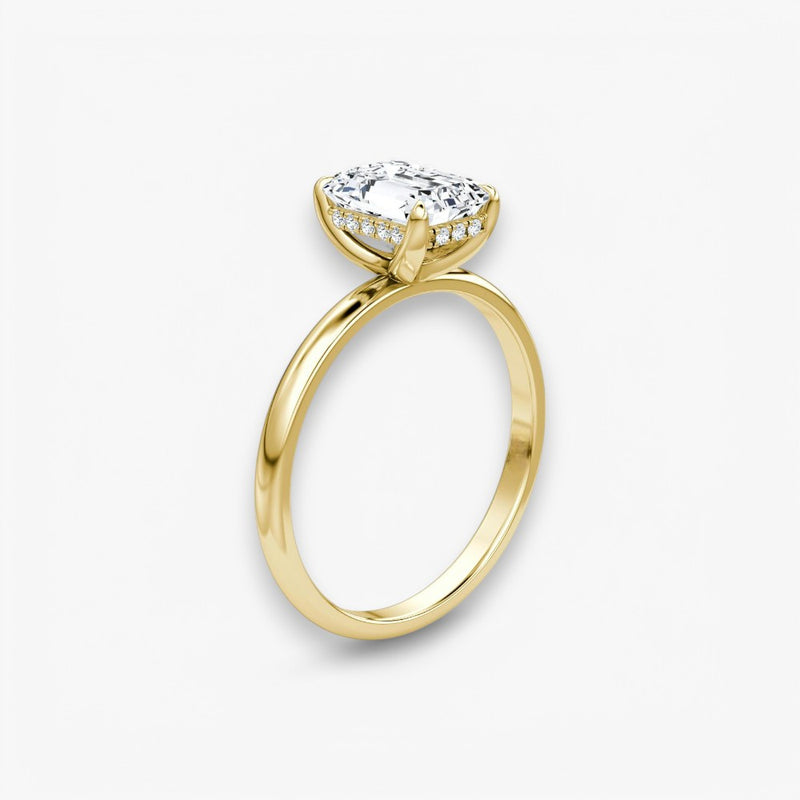 AMOUR (Emerald Yellow Gold without Pave LABGROWN)