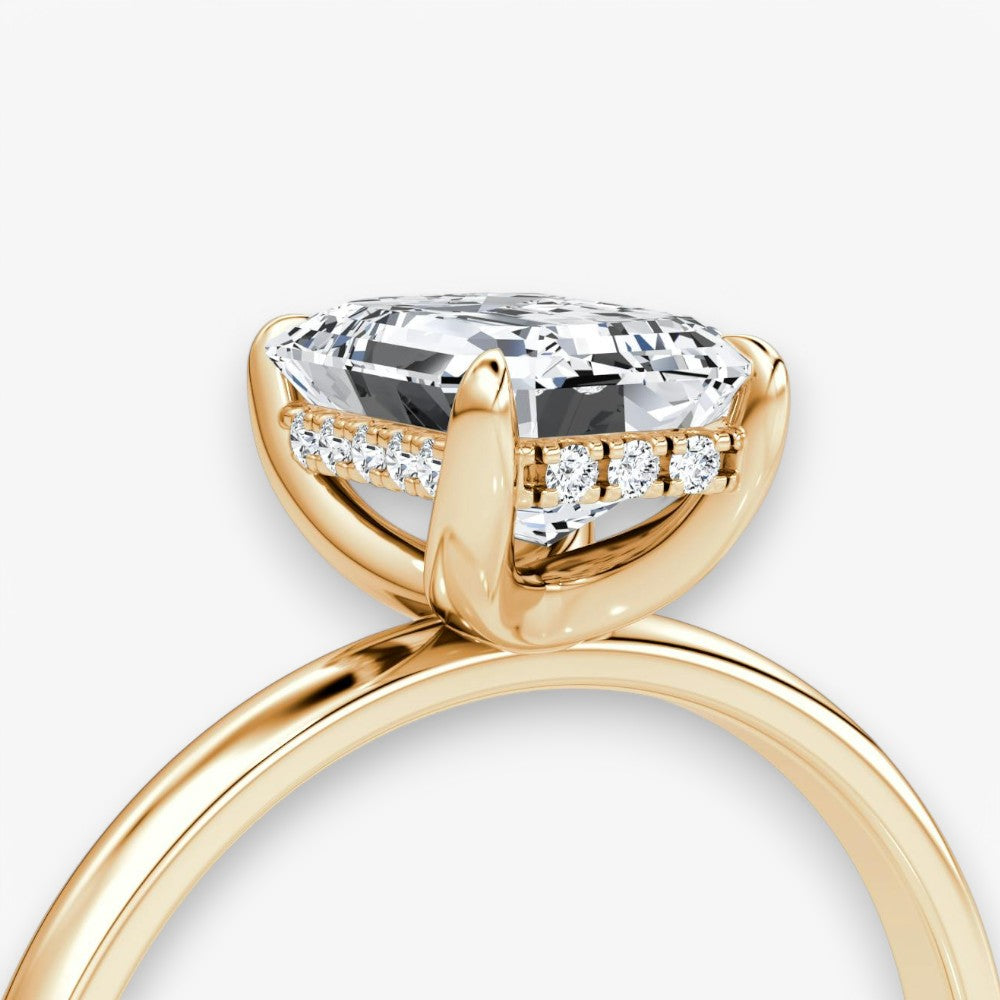 AMOUR (Emerald Rosegold ohne Pave LABGROWN)