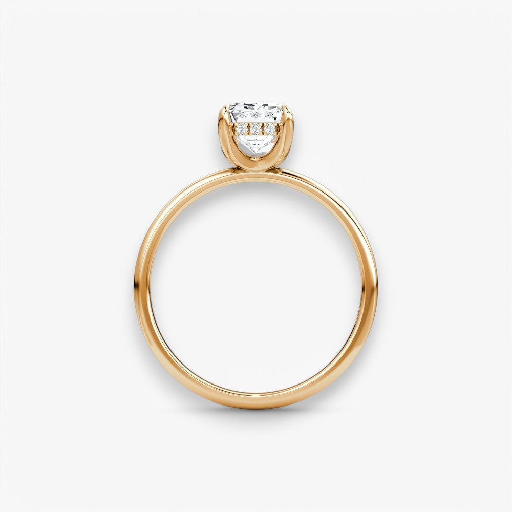 AMOUR (Emerald Rosegold ohne Pave LABGROWN)