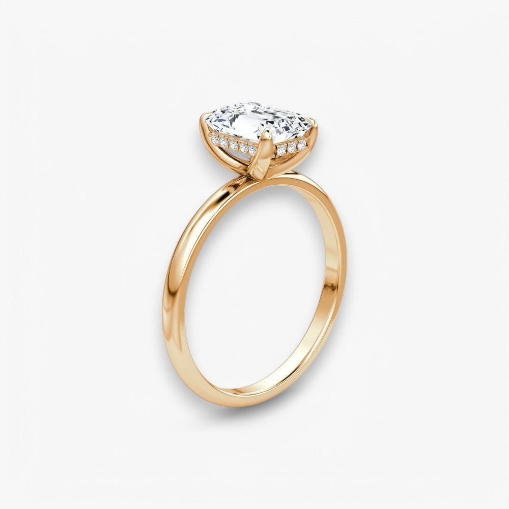 AMOUR (Emerald Rosegold ohne Pave LABGROWN)