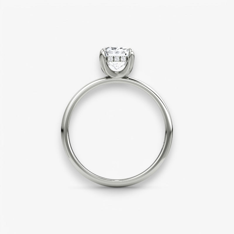 AMOUR (Emerald natural diamond platinum without pave)
