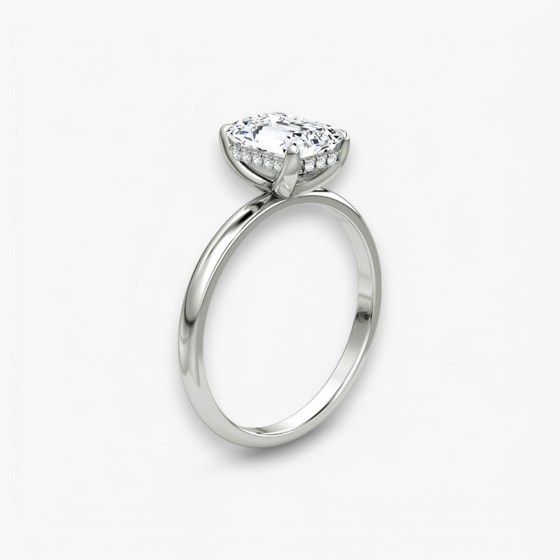 AMOUR (Emerald natural diamond platinum without pave)
