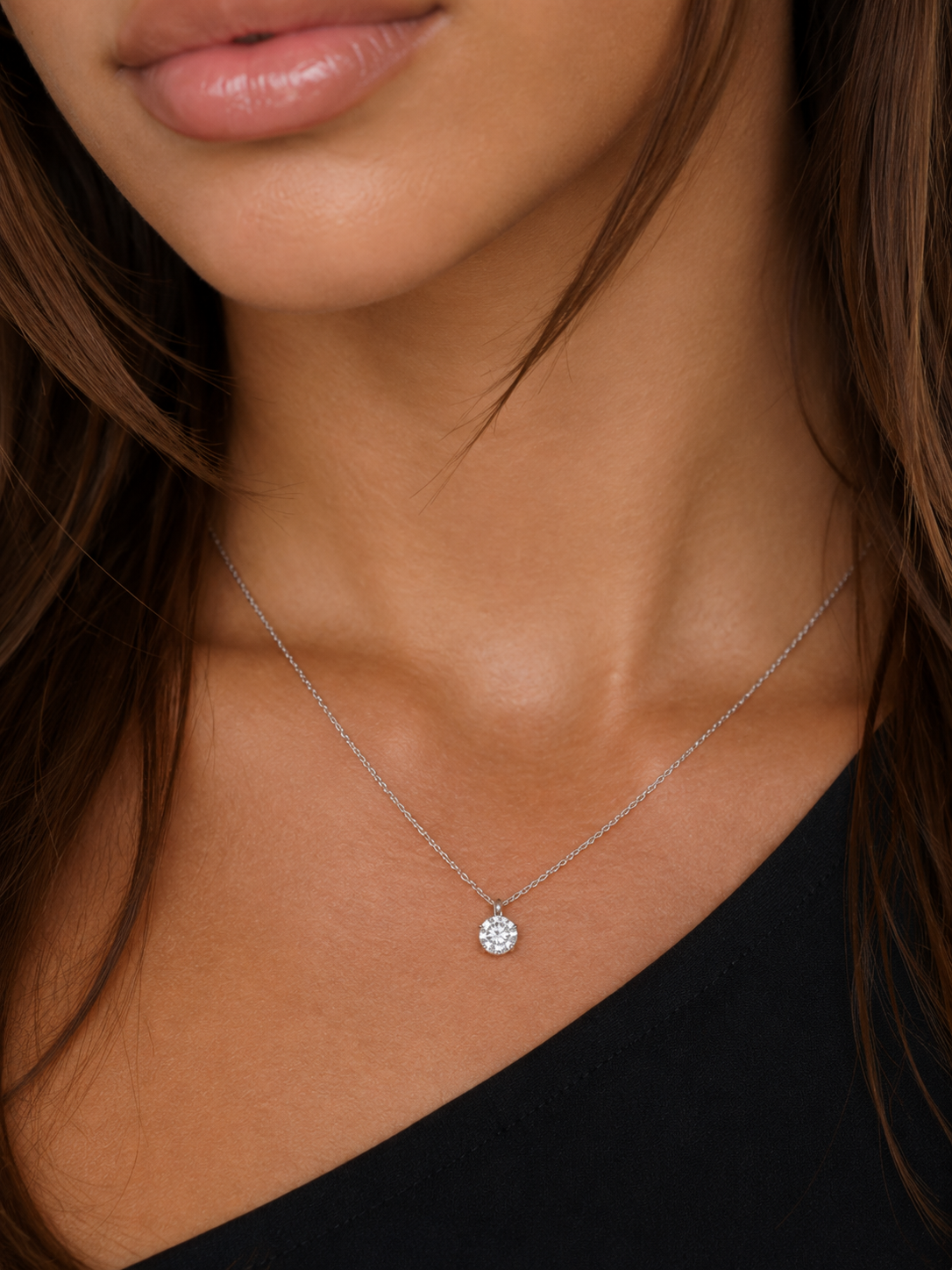 Dancing Diamond Collier Gelbgold Weissgold - 4J503