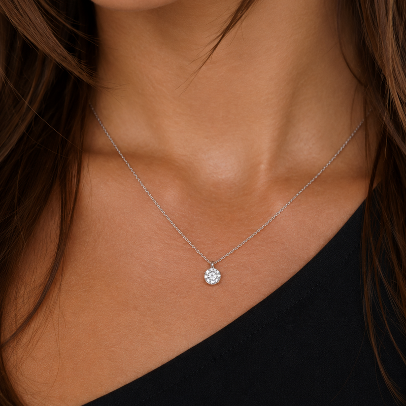 Dancing Diamond Collier Gelbgold Weissgold - 4J503