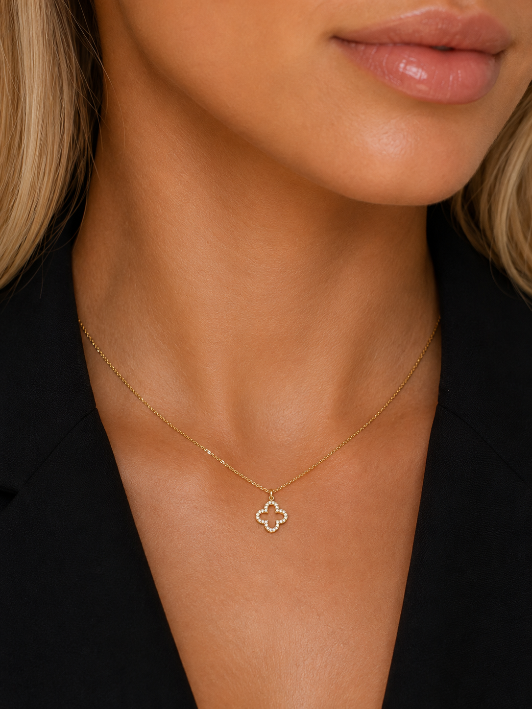 Modern Woman Collier Weissgold - 4Q830