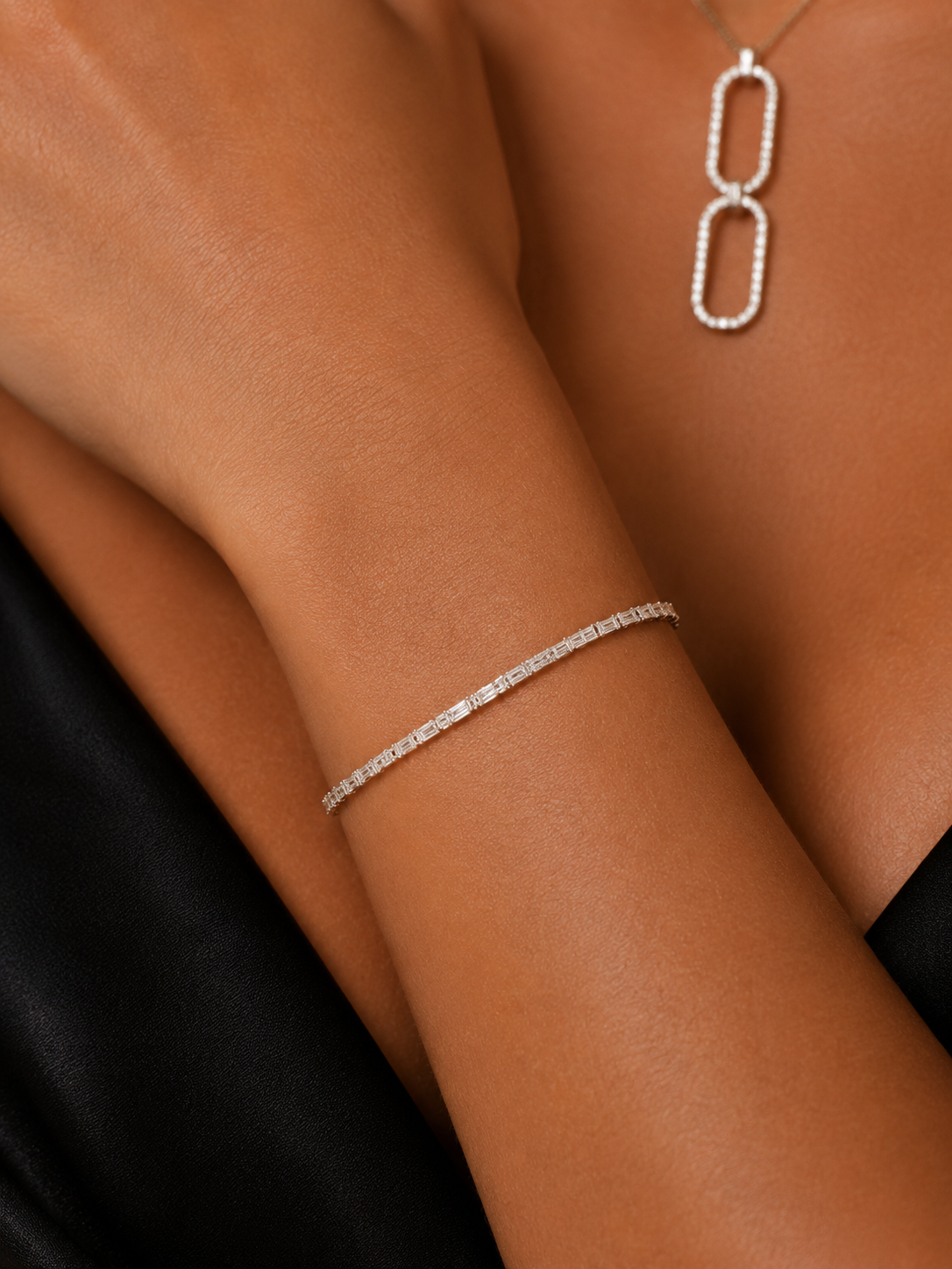 Tennisarmband Weissgold - 5G669