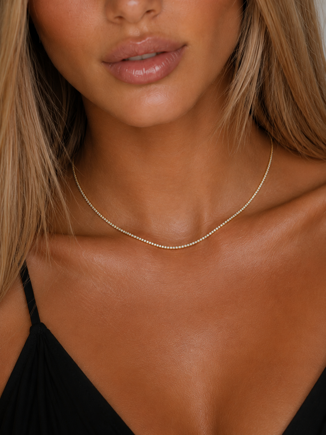 Tenniscollier Gelbgold - 4O958