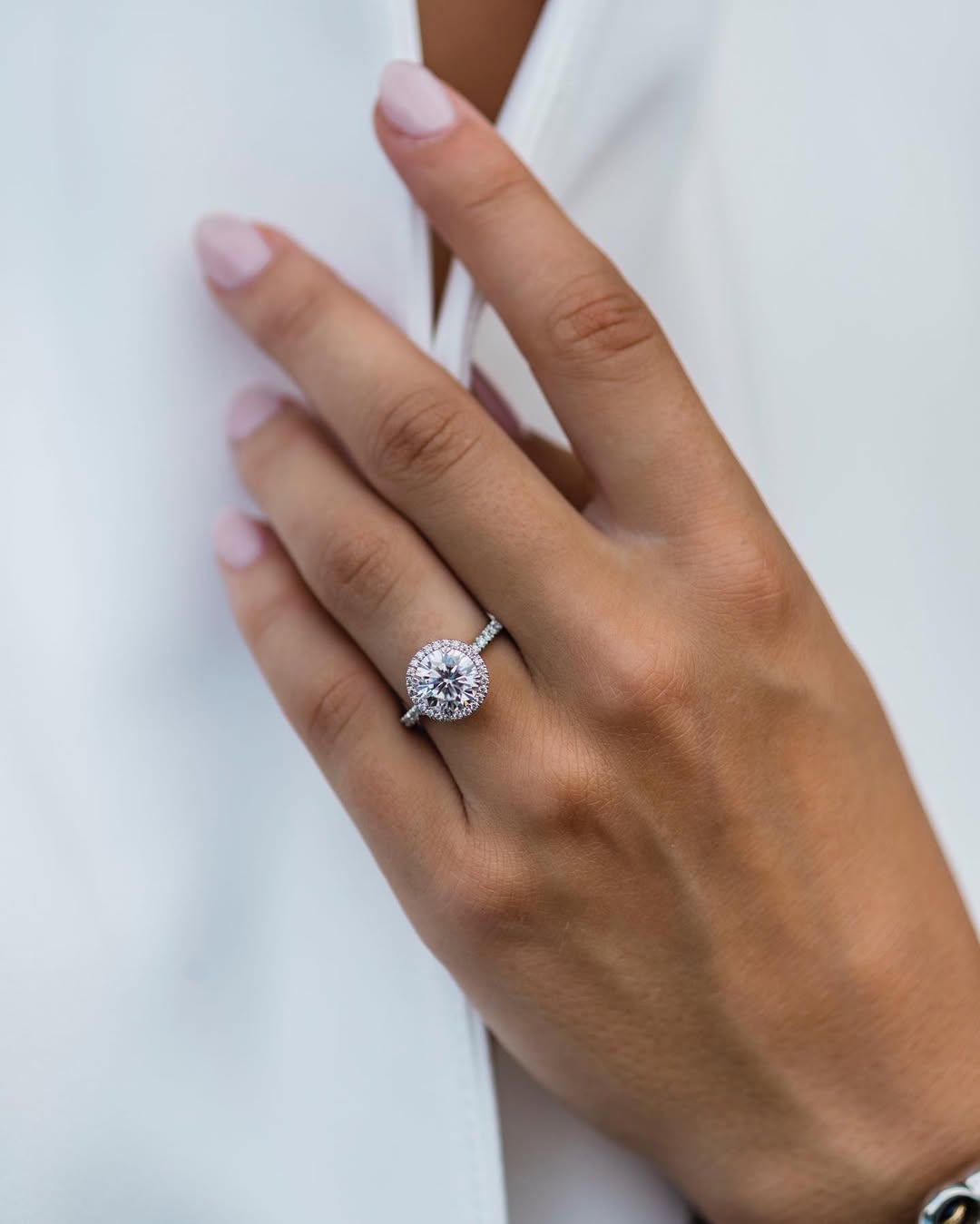 PRESTIGE (Rund natürlicher Diamant Weissgold)