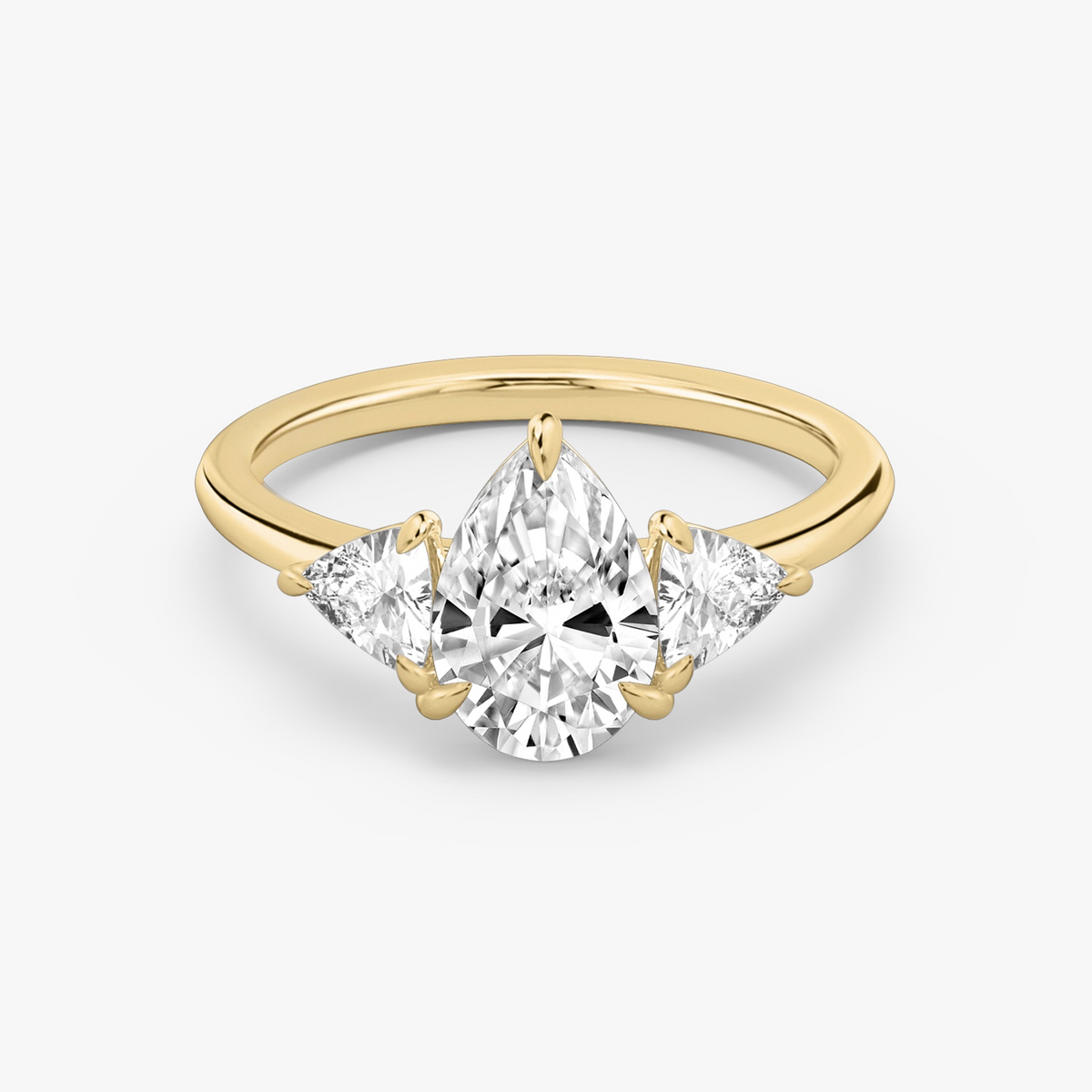 TRILOGIE (Tropfen Gelbgold LABGROWN, Seitensteine Trillant)