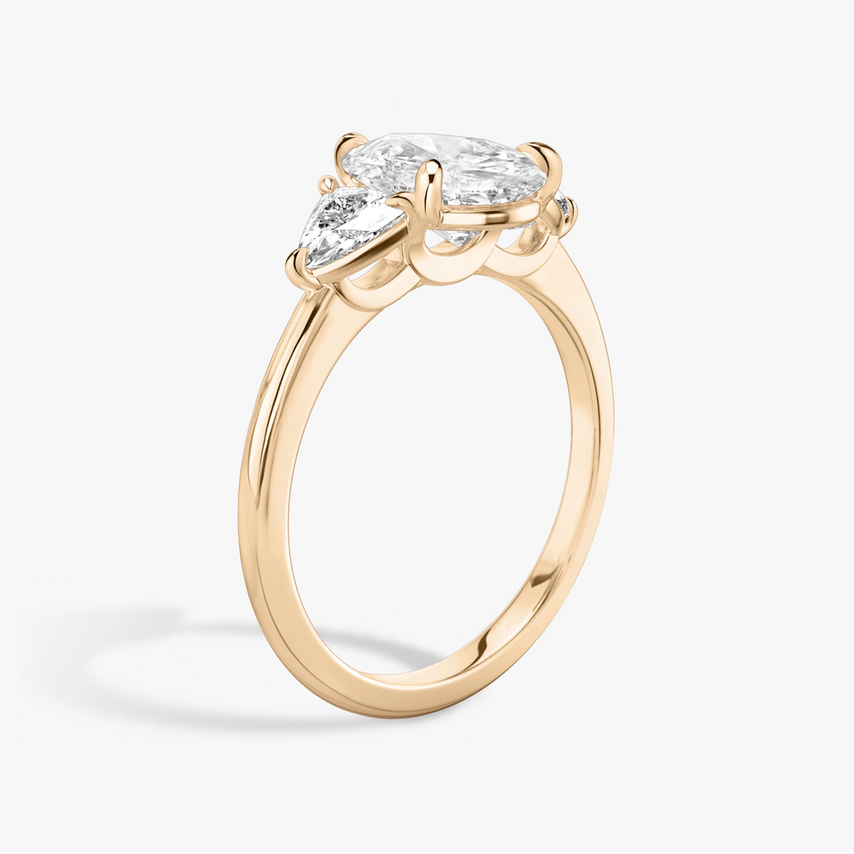 TRILOGIE (Tropfen Rosegold LABGROWN, Seitensteine Trillant)