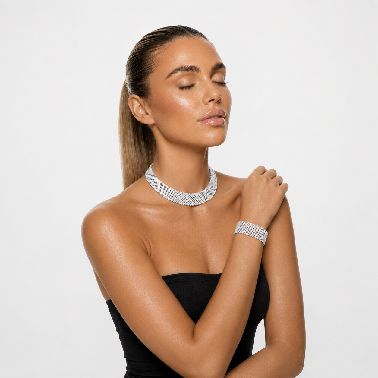 Exklusiv Armband Weissgold - 5C249